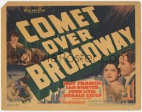 3m0258 COMET OVER BROADWAY TC 1938 Kay Francis, Hunter, art of title over New York skyline, rare!