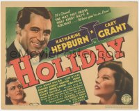 3m0264 HOLIDAY TC 1938 will Cary Grant choose Katharine Hepburn or Doris Nolan!