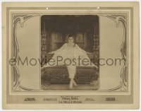 3m0296 LA BELLE RUSSE LC 1919 portrait of sexy Theda Bara leaning against ornate bed frame, rare!