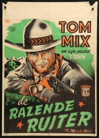 3p0004 MIRACLE RIDER Dutch 1935 Tom Mix is the idol of every boy in the world, different art!