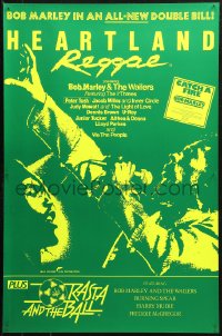 3p0045 HEARTLAND REGGAE/RASTA & THE BALL English double crown 1980 artwork of Bob Marley!