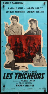 3p0101 CHEATERS French 15x30 1961 Marcel Carne's Les Tricheurs, aimless teens in post-WWII France!