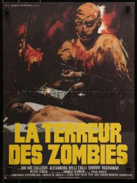 3p0114 DOCTOR BUTCHER M.D. French 15x21 1981 Girolami's Zombi Holocaust, different zombie art!