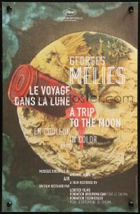 3p0103 TRIP TO THE MOON French 11x17 R2011 image of rocket in the moon's eye, Cannes Film Festival!