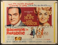 3p0776 BACHELOR IN PARADISE 1/2sh 1961 world's greatest lover Bob Hope romances sexy Lana Turner!