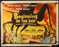 3p0785 BEGINNING OF THE END 1/2sh 1957 U.S. may use A-bomb to destroy giant bugs, Peter Graves!