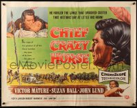 3p0823 CHIEF CRAZY HORSE style A 1/2sh 1955 Native American Indian Victor Mature smashed Custer!