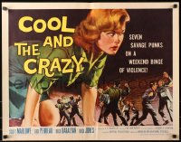 3p0836 COOL & THE CRAZY 1/2sh 1958 savage punks on a weekend binge of violence, classic '50s image!