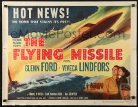 3p0875 FLYING MISSILE style B 1/2sh 1951 Glenn Ford, Viveca Lindfors, smart bomb that stalks its prey!