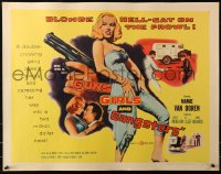3p0909 GUNS, GIRLS & GANGSTERS 1/2sh 1959 sexy bad Mamie Van Doren, blonde hell-cat on the prowl!