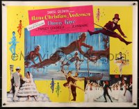 3p0917 HANS CHRISTIAN ANDERSEN style A 1/2sh 1953 cool montage of Danny Kaye, Zizi Jeanmarie & cast!