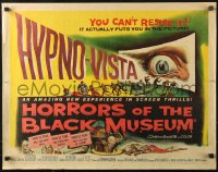 3p0931 HORRORS OF THE BLACK MUSEUM 1/2sh 1959 Hypno-Vista actually puts you in the picture!