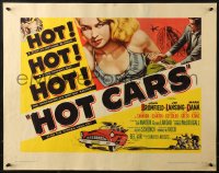 3p0932 HOT CARS 1/2sh 1956 sexy bad blonde Joi Lansing, underworld's dirtiest racket, ultra-rare!