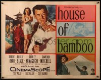 3p0933 HOUSE OF BAMBOO 1/2sh 1955 Sam Fuller, artwork of Robert Ryan, sexy Shirley Yamaguchi!