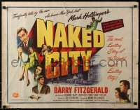 3p1010 NAKED CITY 1/2sh 1947 Jules Dassin & Mark Hellinger's New York film classic, great noir art!
