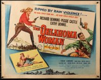 3p1023 OKLAHOMA WOMAN 1/2sh 1956 AIP bad girl, no man could tame her, no man could forget her!