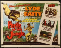 3p1039 PERILS OF THE JUNGLE 1/2sh 1953 Clyde Beatty in his great African adventure, ultra-rare!