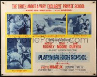 3p1042 PLATINUM HIGH SCHOOL style A 1/2sh 1960 inside story of a school where money can buy murder!