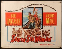 3p1101 SOUTH SEA WOMAN 1/2sh 1953 leatherneckin' Burt Lancaster & sexy Virginia Mayo!
