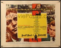 3p1118 SWEET SMELL OF SUCCESS style B 1/2sh 1957 Burt Lancaster as Hunsecker, Tony Curtis as Falco!