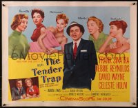 3p1127 TENDER TRAP style A 1/2sh 1955 Frank Sinatra prefers Debbie Reynolds, Celeste Holm & Jarma Lewis!