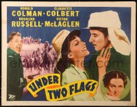 3p1147 UNDER TWO FLAGS 1/2sh R1943 Ronald Colman close-up w/Rosalind Russell, Mundin & Legionnaires!