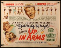3p1153 UP IN ARMS style B 1/2sh 1944 funnyman Danny Kaye & sexy Dinah Shore, half-dressed Goldwyn Girls!