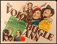 3p1157 VOICE OF BUGLE ANN 1/2sh 1936 Maureen O'Sullivan, Lionel Barrymore w/hunting dog, rare!