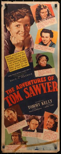 3p0544 ADVENTURES OF TOM SAWYER insert 1938 Tommy Kelly as Mark Twain's classic character!