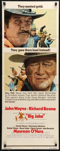 3p0561 BIG JAKE insert 1971 Richard Boone wanted gold but John Wayne gave him lead instead!