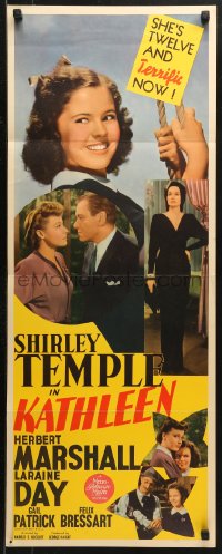 3p0640 KATHLEEN insert 1941 Herbert Marshall, Shirley Temple is twelve and terrific now!