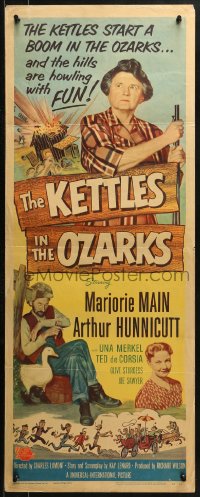3p0641 KETTLES IN THE OZARKS insert 1956 Marjorie Main as Ma brews up a roaring riot in the hills!