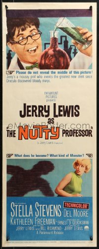 3p0671 NUTTY PROFESSOR insert 1963 wacky scientist Jerry Lewis, sexy Stella Stevens!