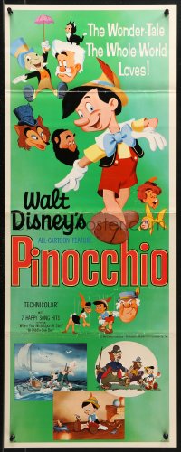 3p0682 PINOCCHIO insert R1971 Disney classic cartoon about wooden boy who wants to be real!