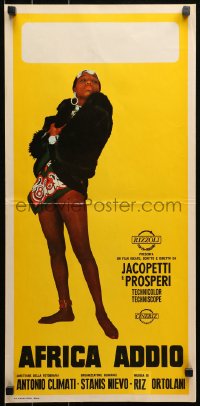 3p0279 AFRICA ADDIO Italian locandina 1966 Jacopetti & Prosperi, gave you Mondo Cane!
