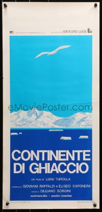 3p0328 ICE CONTINENT Italian locandina 1975 Luigi Turolla's Il Continente di Ghiaccio, Ferrini art!