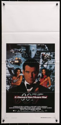 3p0385 TOMORROW NEVER DIES Italian locandina 1997 Pierce Brosnan as Bond, Michelle Yeoh, sexy Teri Hatcher!
