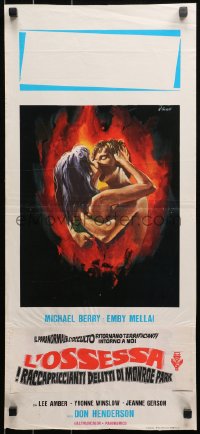 3p0386 TOUCH OF MELISSA Italian locandina 1976 sex with the Devil, a story of exorcism, Crovato art!