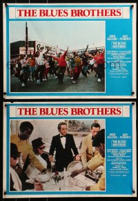 3p0218 BLUES BROTHERS group of 4 Italian 13x19 pbustas 1980 great images of John Belushi & Dan Aykroyd!