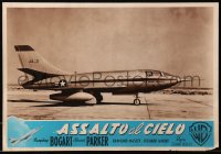 3p0255 CHAIN LIGHTNING Italian 13x19 pbusta 1949 Bogart, different profile image of the Willis JA-3!