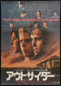 3p0483 OUTSIDERS Japanese 1983 Coppola, S.E. Hinton, Howell, Dillon, Macchio, Swayze, Lowe, Estevez