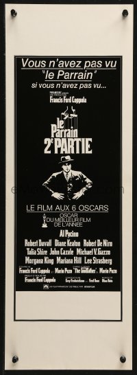 3p0050 GODFATHER PART II Swiss 1975 Francis Ford Coppola classic crime sequel, French language!