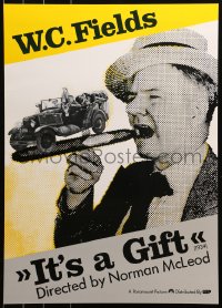 3p0051 IT'S A GIFT Swiss R1980s henpecked husband W.C. Fields smoking huge cigar with car on top!