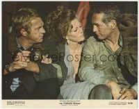 3r1453 TOWERING INFERNO color 11x14 still 1974 Faye Dunaway between Paul Newman & Steve McQueen!