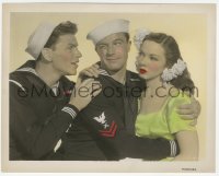 3r0051 ANCHORS AWEIGH color 8x10.25 still 1945 sailors Frank Sinatra & Gene Kelly w/Kathryn Grayson!
