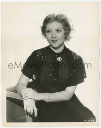 3r0102 AUDREY FERRIS 8x10.25 still 1934 seated portrait of the pretty actress at MGM!