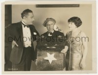 3r0112 BEAU BROADWAY candid 8x10.25 still 1928 Lew Cody & Aileen Pringle looking at One-Eye Connelly