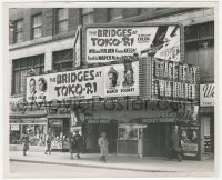 3r0136 BRIDGES AT TOKO-RI 8.25x10 still 1954 cool elaborate theater front by Flashgun Jimmy!