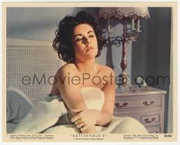3r0053 BUTTERFIELD 8 color 8x10 still #7 1960 sexy Elizabeth Taylor in bed covered only by a sheet!