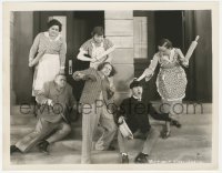 3r0192 DIZZY DOCTORS 8x10.25 still 1937 Three Stooges Moe, Larry & Curly are beaten by their wives!